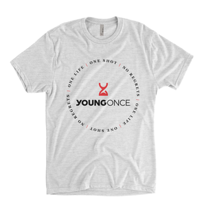 Circle Hourglass Tri-Blend T-Shirt Vintage White