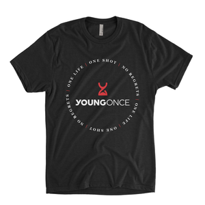 Circle Hourglass Tri-Blend T-Shirt Vintage Black