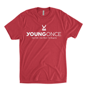 Young Once Hourglass Tri-Blend T-Shirt Vintage Red